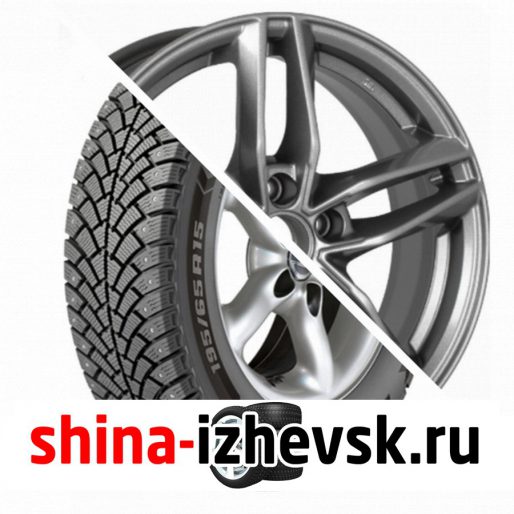 Колесо в сборе BF Goodrich G Force Stud 215/65 R16 Q 102 + iFree Moskva 6.5xR16 5×100 ET40 DIA67.1 Насыщенный тёмно-серебристый в Ижевске